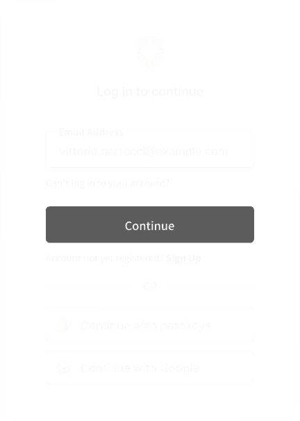 a preview of what Auth0 Universal Login looks like, featuring options to log in with a username, a social connection like Google, or a passkey.